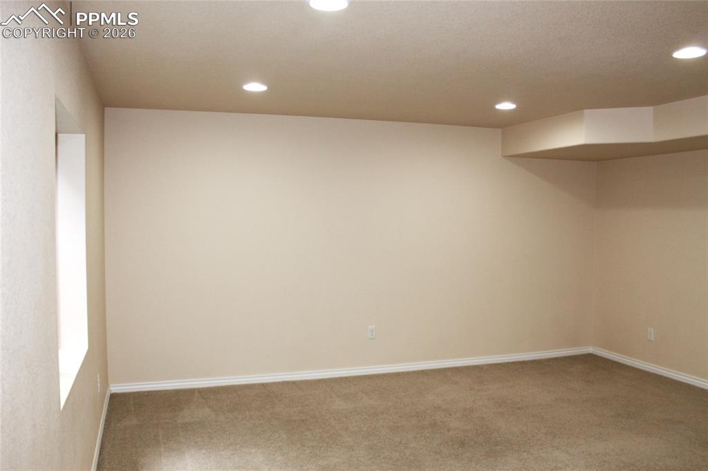Image 32 of 46: Recreation Family Room in Basement