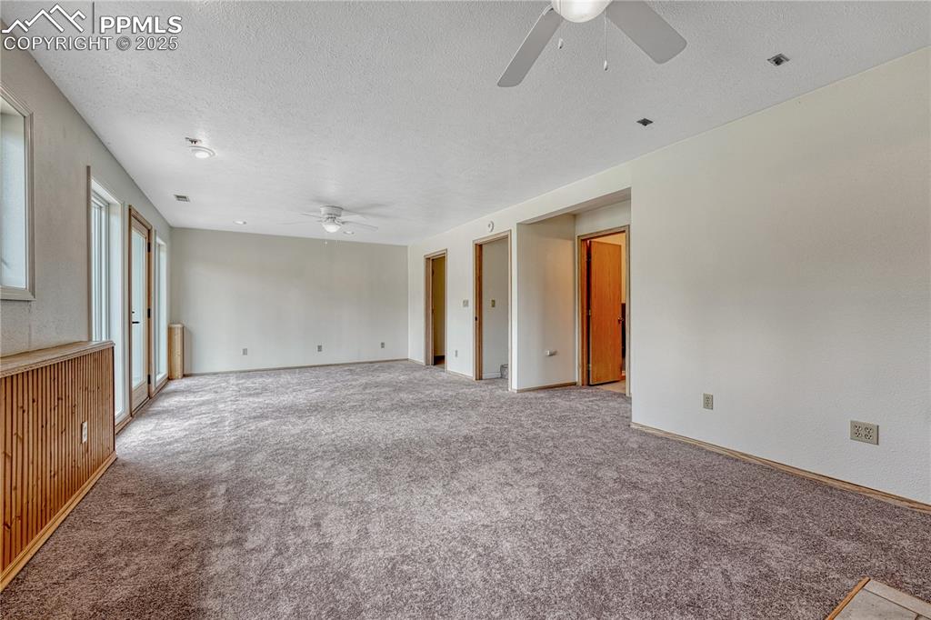 Image 22 of 48: Downstairs family room with walkout