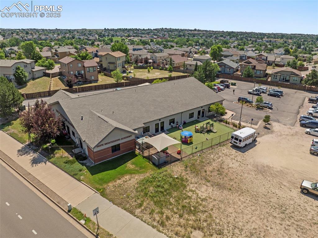 Image 48 of 49: Aerial view of residential area
