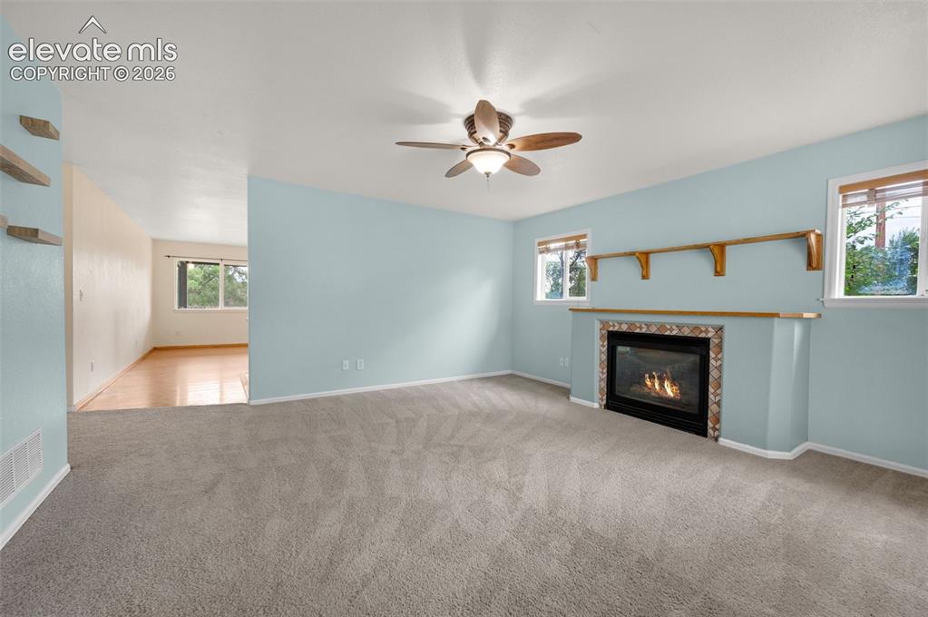 Image 2 of 29: Gas fireplace