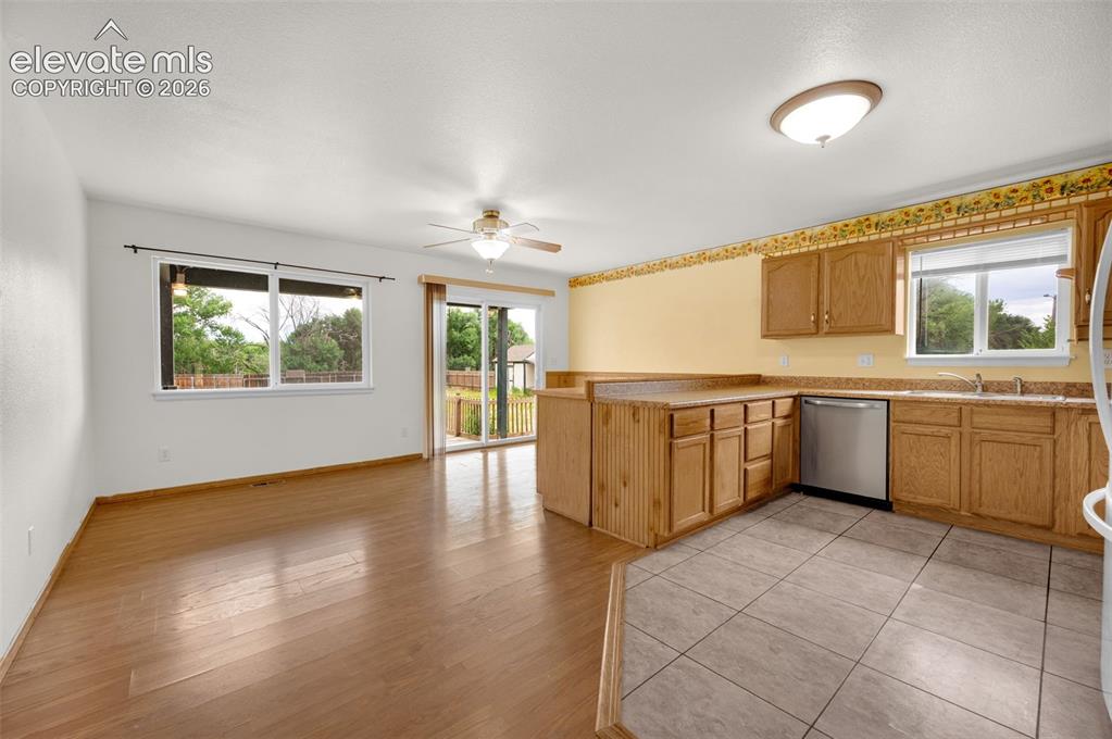 Image 8 of 29: Huge kitchen and dining area