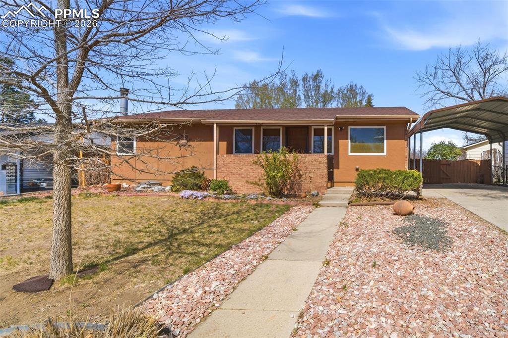 Caption: Front of Structure