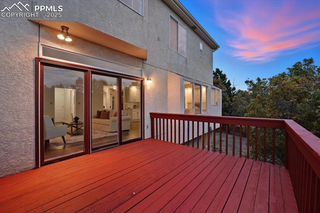 Image 28 of 31: View of wooden deck