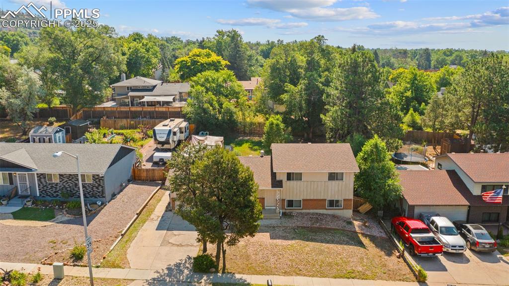 Image 2 of 38: Aerial perspective of suburban area