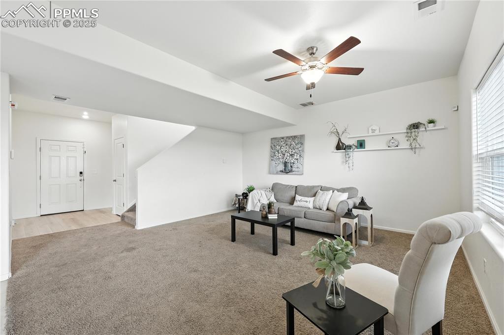 Image 9 of 47: View of the Front Entry from the Living Room.