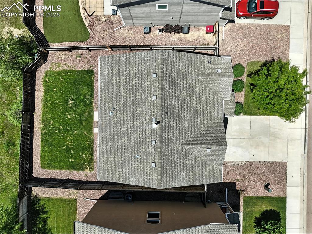 Image 44 of 46: Aerial view of property and surrounding area