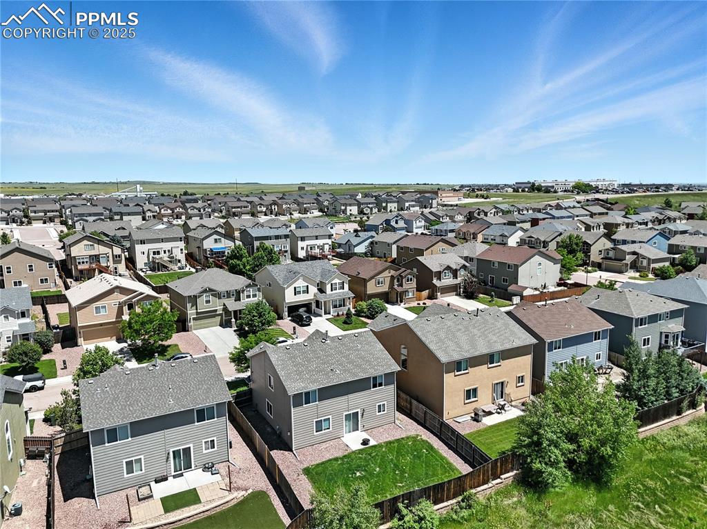 Image 45 of 46: Aerial view of residential area