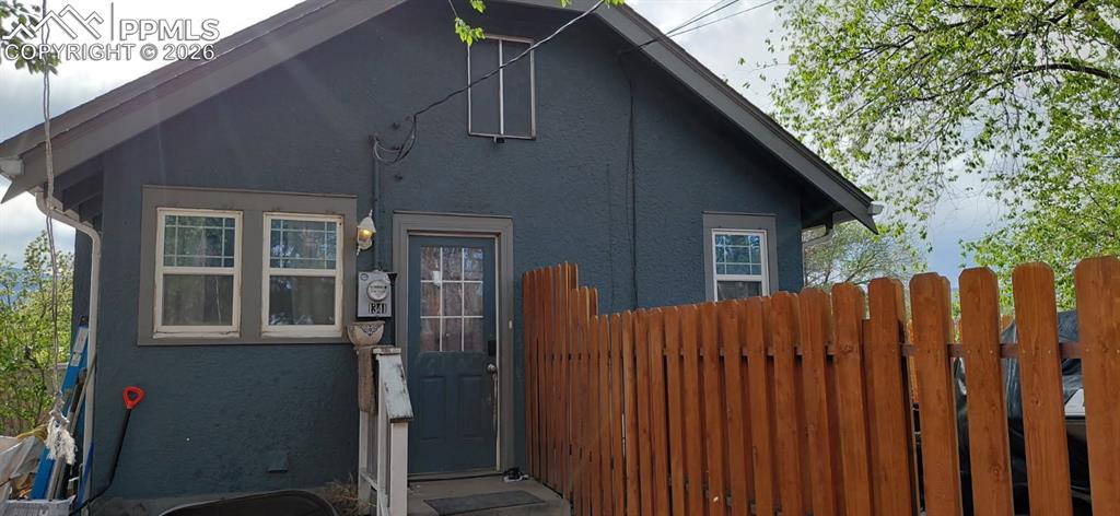 Caption: Front of Structure