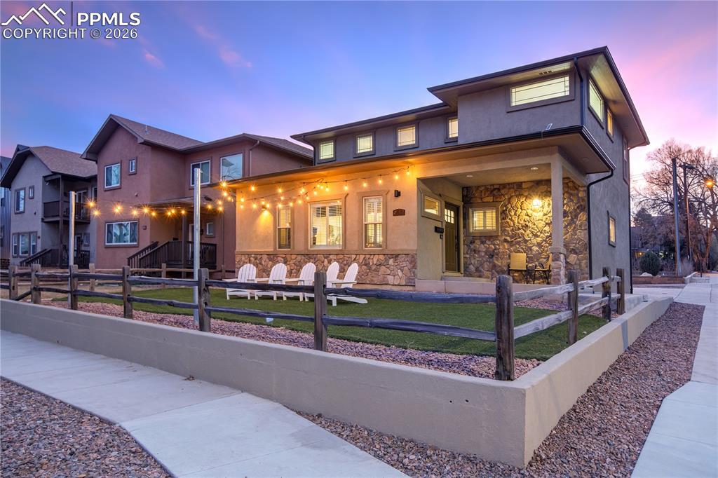 Caption: Front of Structure