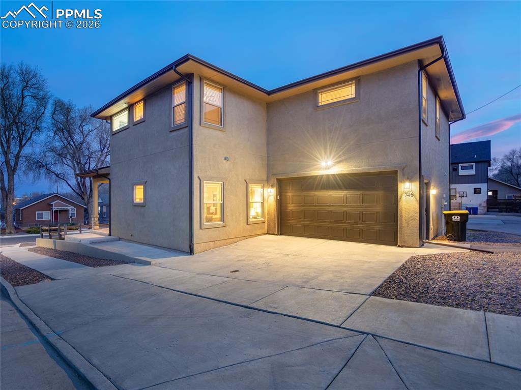 Image 46 of 47: Side-entry two-car garage 