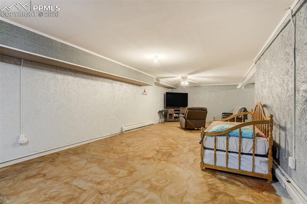 Image 30 of 50: Basement family space