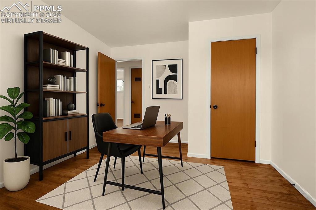 Image 16 of 28: virtually staged
office or #3 Bedroom