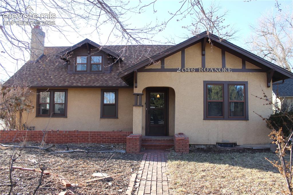 Caption: Front of Structure