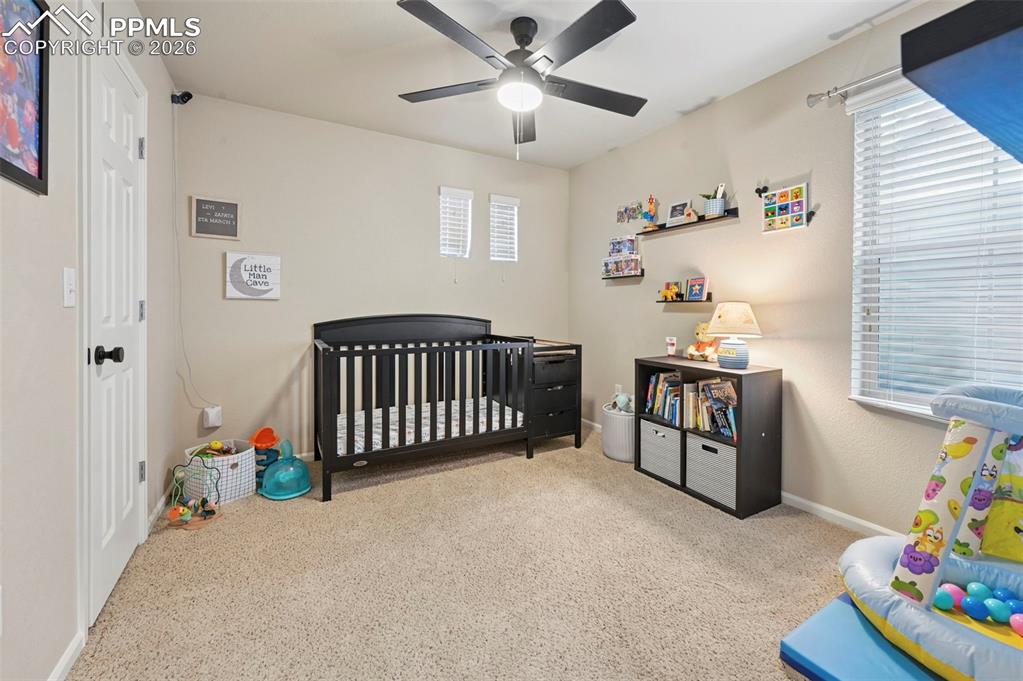 Image 23 of 35: Upstairs, bedroom 2 with step-in closet