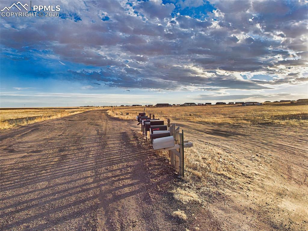 Image 8 of 9: Community Access – Roadway & Mailboxes
View of the maintained roadway and 