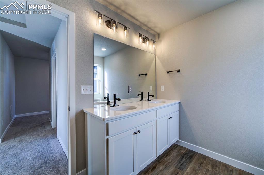 Image 29 of 37: **Pictures are from a previously completed home, not from listed home