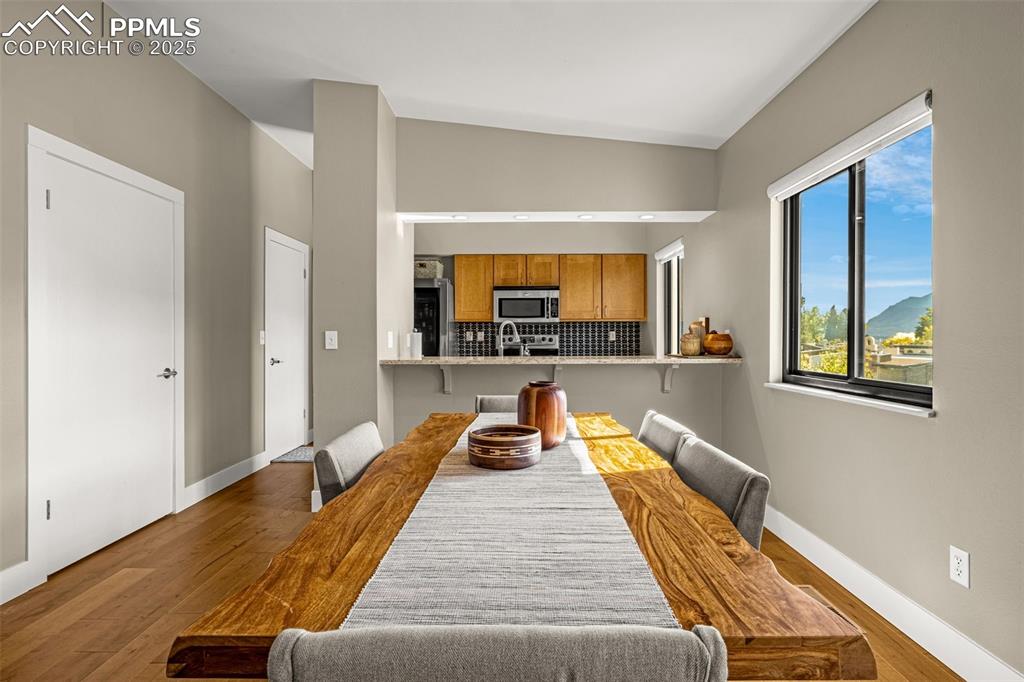 Image 11 of 28: Dining room with views