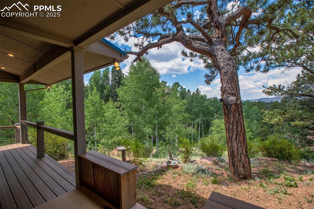 Image 10 of 50: View from west covered deck