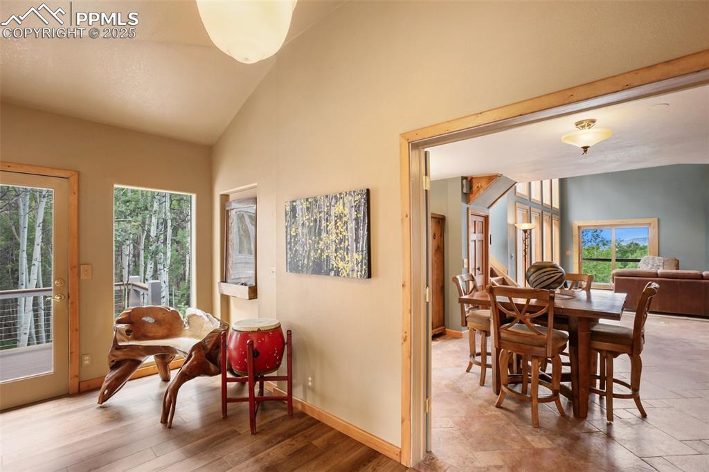 Image 21 of 50: Large entry with huge closet & access to south deck