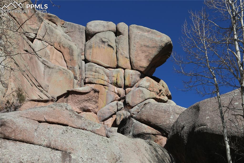 Image 4 of 50: Close up of Twin Rock from driveway
