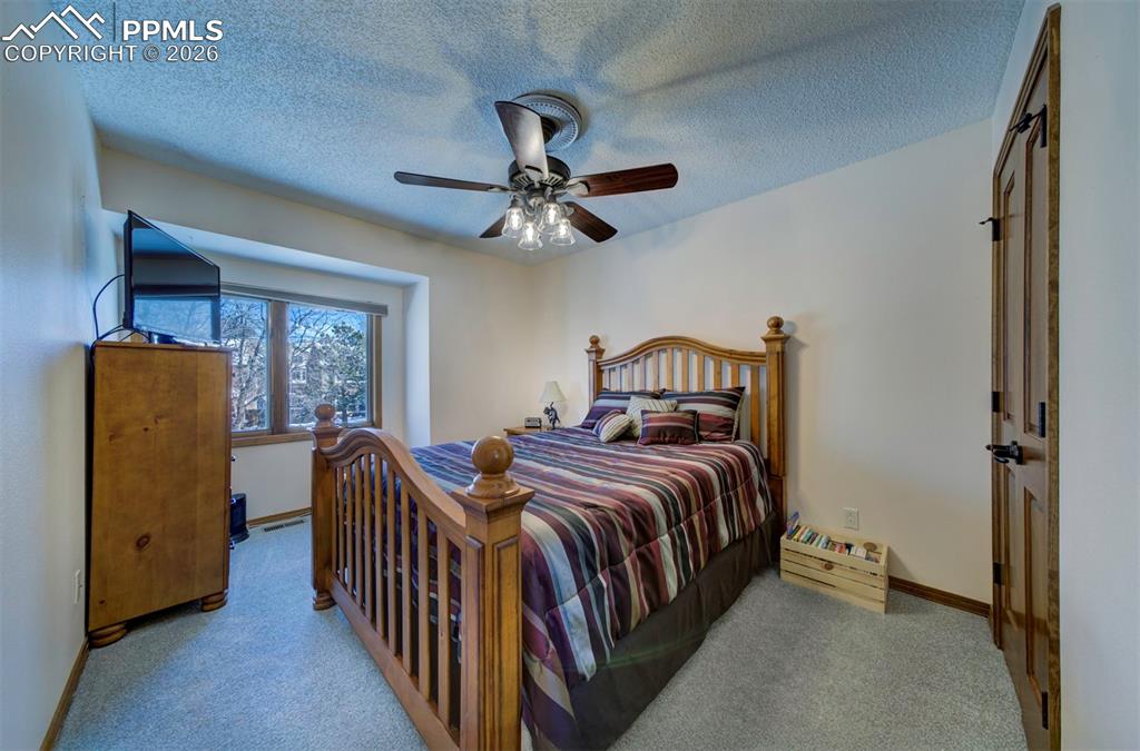 Image 28 of 38: Newly carpeted bedroom with closet