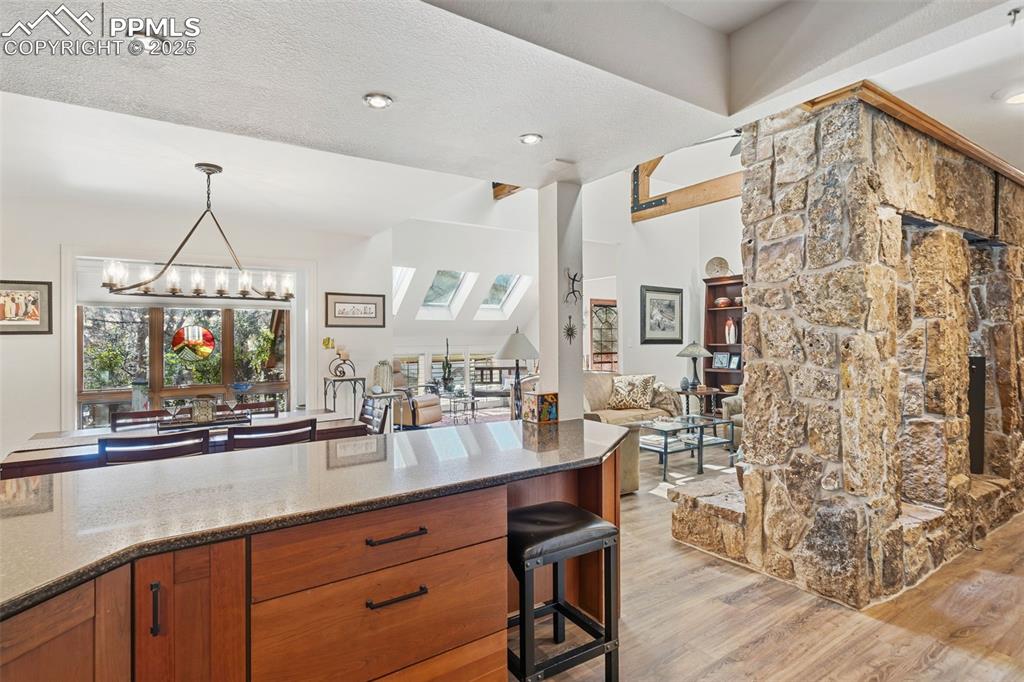 Image 17 of 46: Breakfast bar looking out to the Great Room