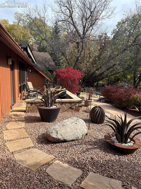 Image 37 of 46: Gorgeous autumn landscaping colors!