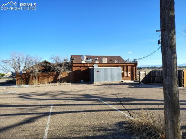 Caption: Front of Structure