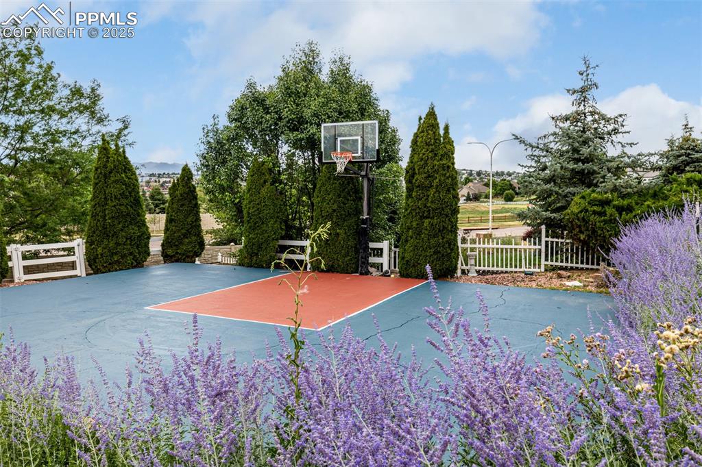 Image 31 of 35: The perfect half court for the basketball enthusiast