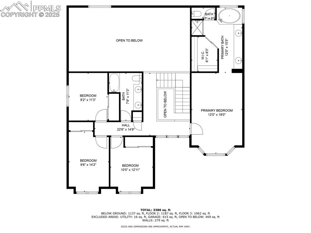 Image 34 of 35: Upper Level Floorplan