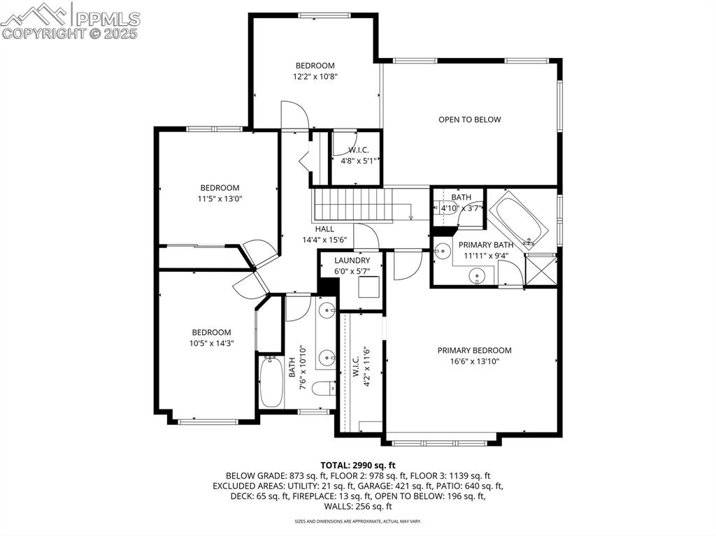 Image 47 of 48: Upper Level Floor Plan