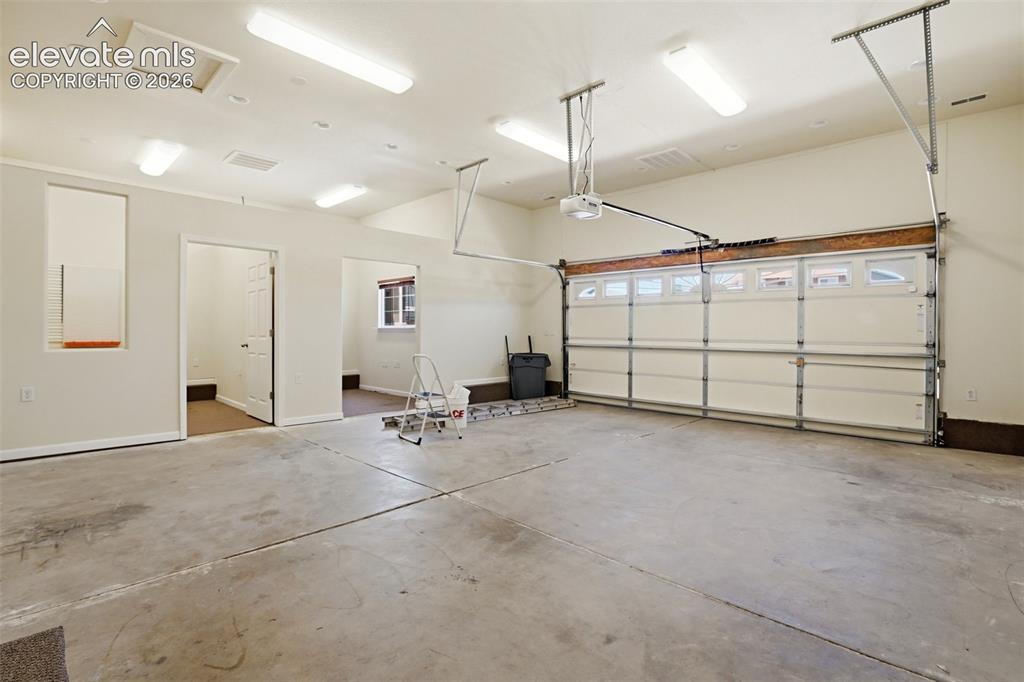 Image 19 of 41: Large finished garage