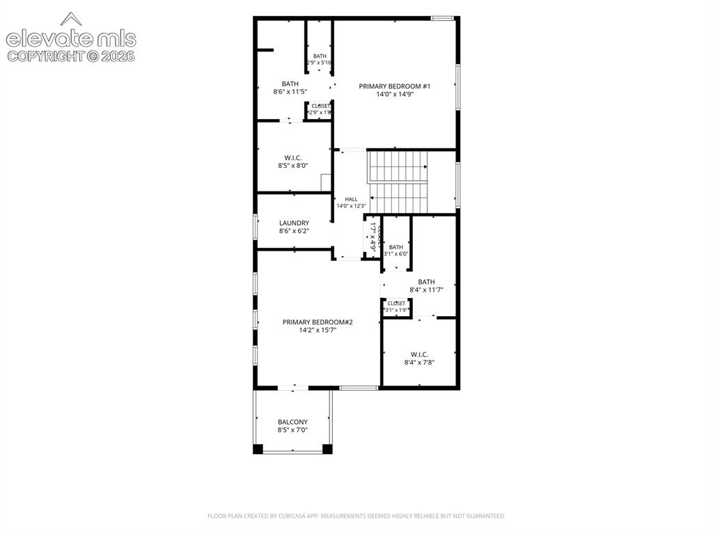 Image 36 of 37: upper floorplan