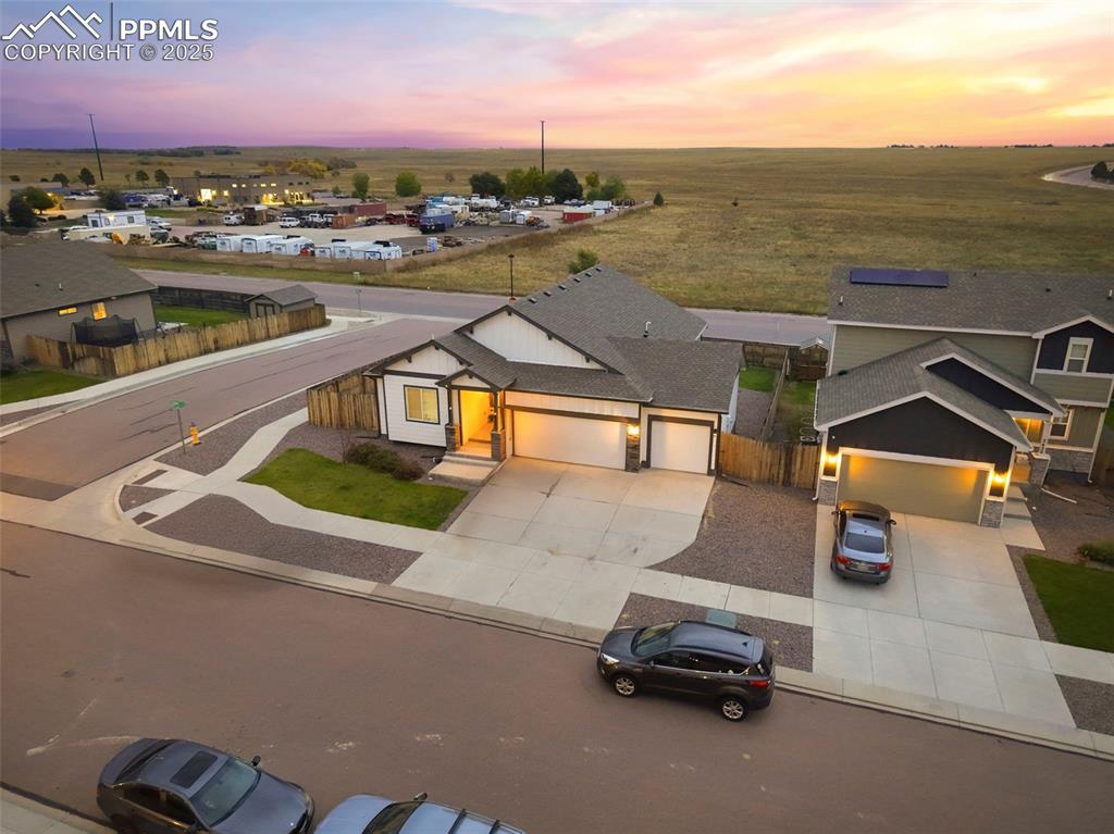 Image 42 of 45: Aerial view of property and surrounding area