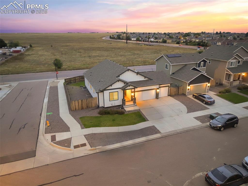 Image 43 of 45: Aerial view of residential area