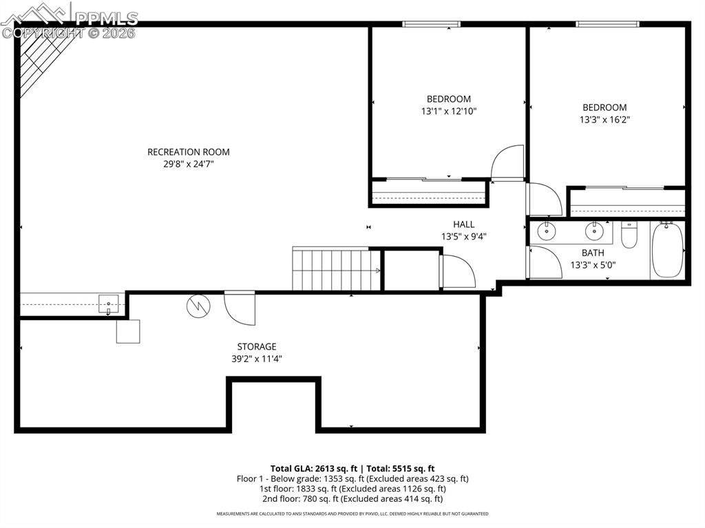 Image 48 of 48: Lower Level Floor Plan!