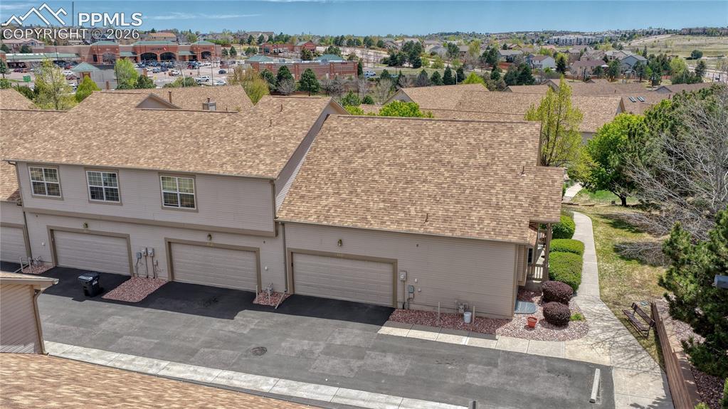 Image 44 of 48: From above, you can appreciate the spacious footprint of this end-unit town