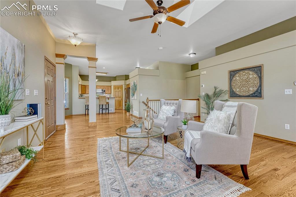 Image 6 of 48: The open layout offers a seamless transition between the living and dining 