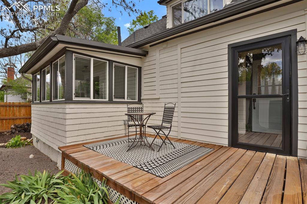 Image 35 of 40: Wood deck 