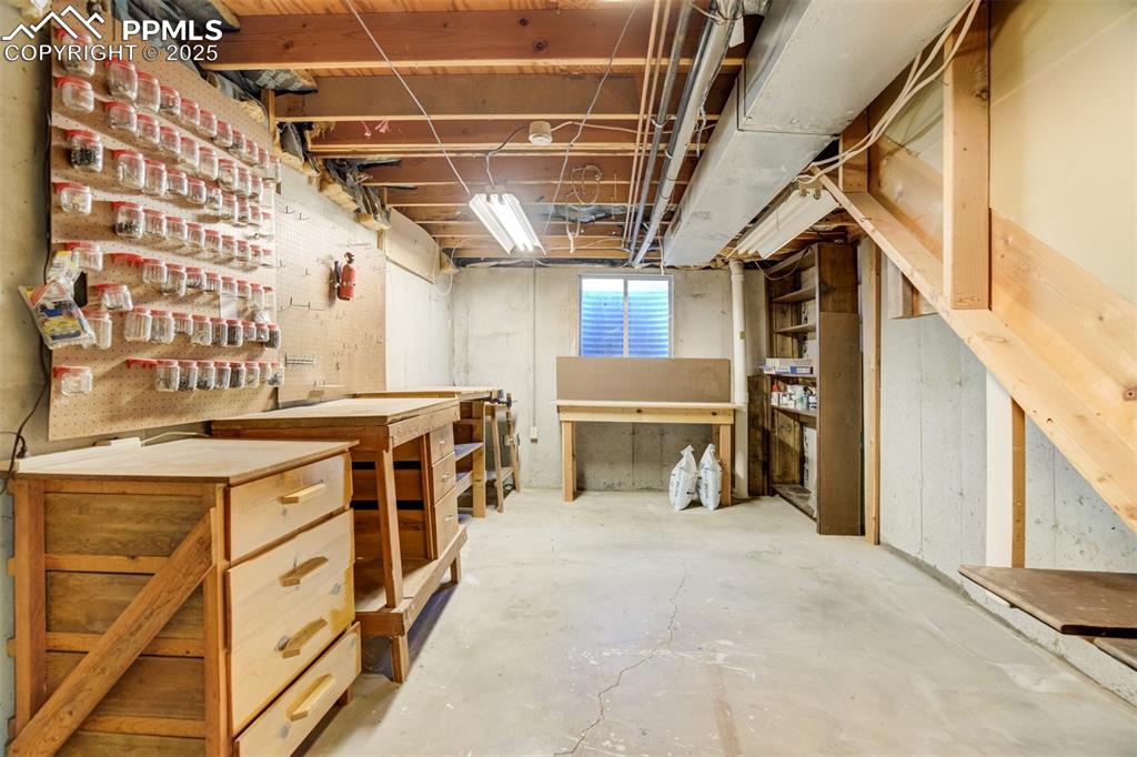 Image 30 of 45: Storage room- workshop basement