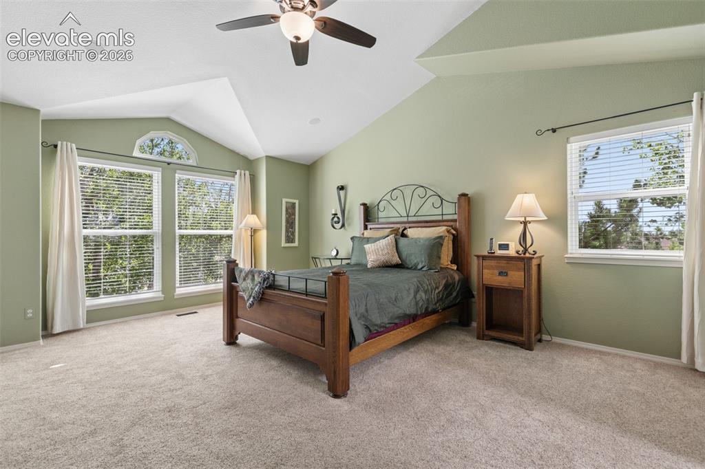 Image 22 of 49: Gorgeous Primary Suite with Soaring Ceiling!