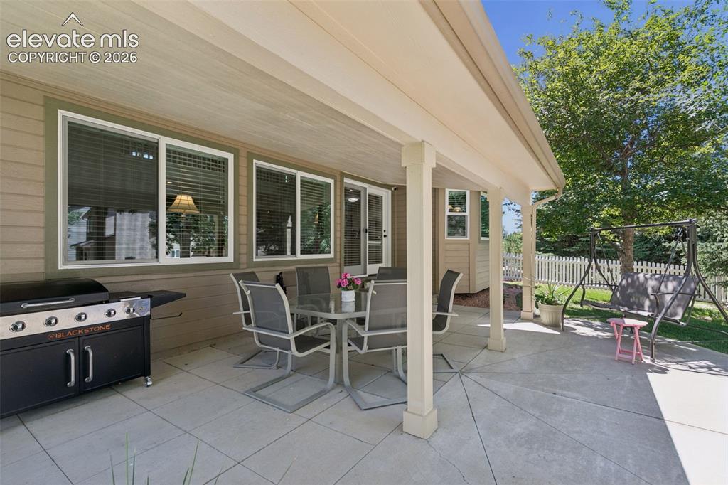 Image 39 of 49: Covered Patio Area!
