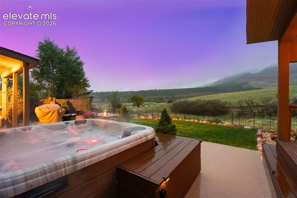 Image 5 of 46: Enjoy the stars and wildlife from the hot tub!