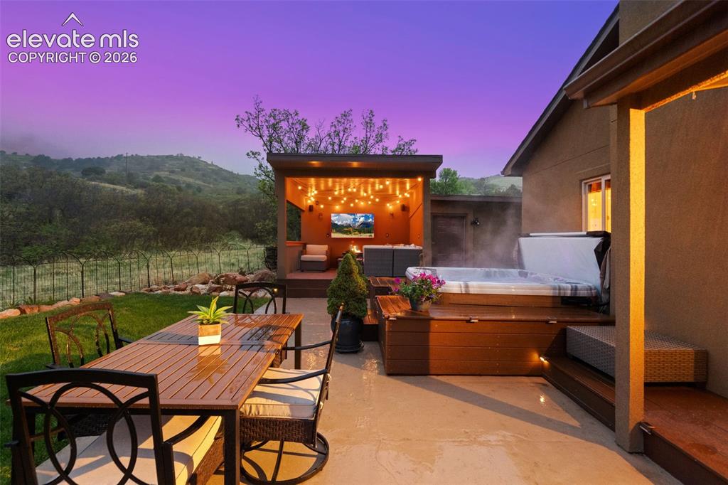 Image 6 of 46: Exterior Speakers and Bluetooth amp to covered veranda