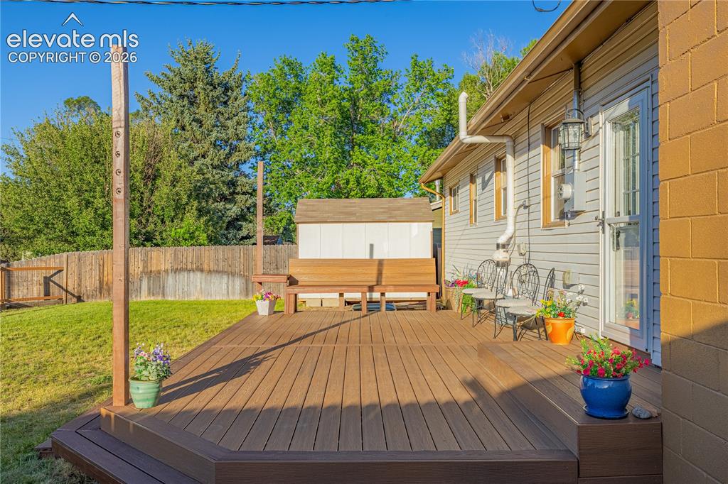 Image 27 of 43: New large Trex deck
