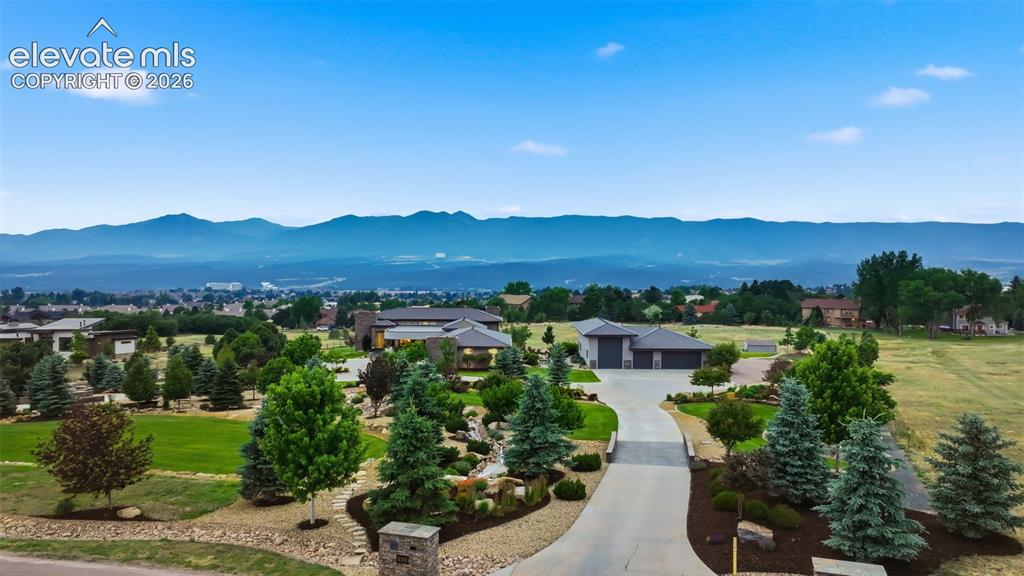 Caption: A personal paradise in town with views!