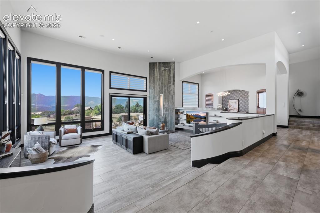 Image 12 of 48: Views from the entry and family room!