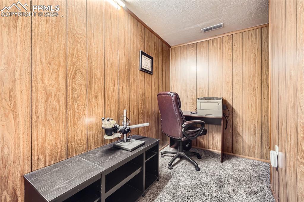 Image 26 of 31: Office in basement or storage