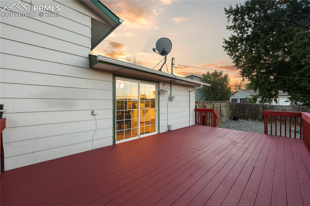 Image 26 of 32: View of wooden deck