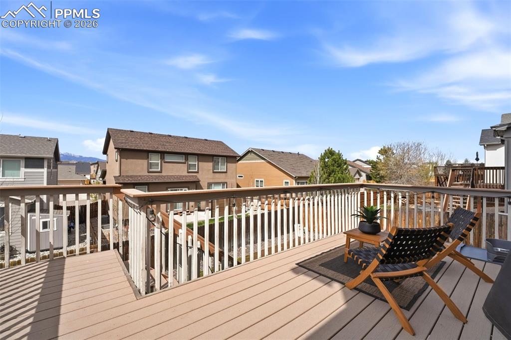 Image 40 of 48: Deck featuring a residential view